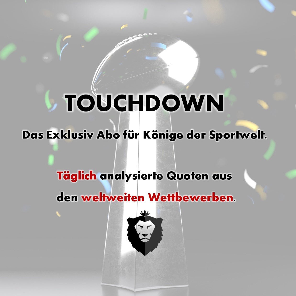 Analysierte Sportwetten. Wir filtern für dich die besten Quoten der Sportwelt. Tippen wie ein König!